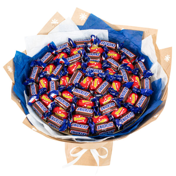 Вкусный конфетный букет для ребёнка на день рождения